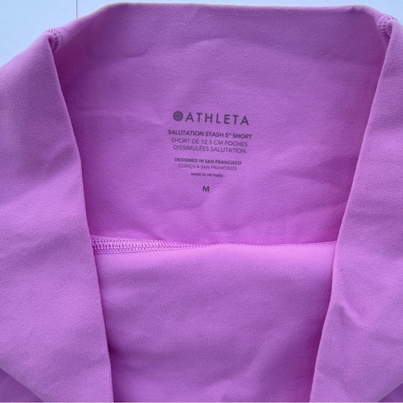 Athleta Salutation Stash High Rise 5" Shorts - Purple - Picture 3 of 5